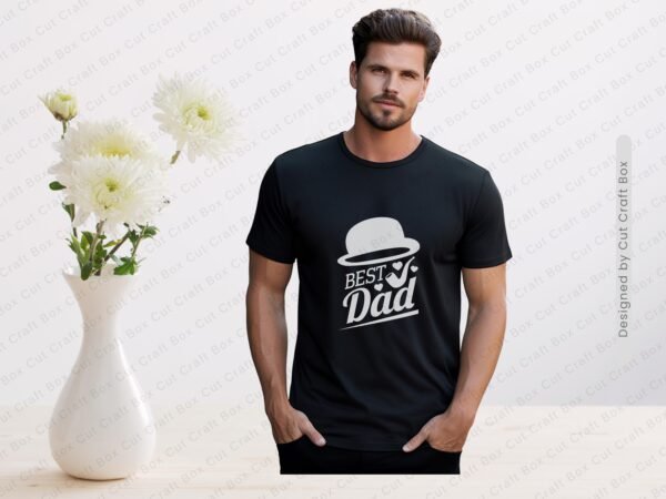 Best Dad SVG Png Eps Dxf Jpg Pdf | Father's Day Clipart | Vintage Hat and Pipe Design | Dad Sublimation | Cricut & Silhouette Cut File