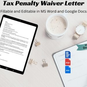 Tax Penalty Waiver Letter Tax Penalty Abatement Request Tax Penalty Letter Simple Letter Sample Letter Tax Penalty Abatement Letter Word PDF
