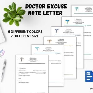 Editable Doctors Note Urgent Care Template, Doctor Excuse Note Medical Excuse Note for School & Work  Doctor Excuse Letter Dr Excuse Form