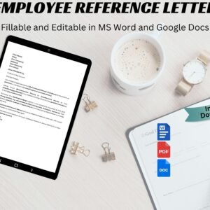 Editable Employee Reference Letter Employee Job Reference Letter Reference Template  Reference Letter Employee Job Admission Internship