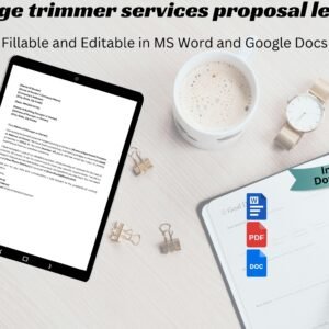 Cover Letter for Hedge Trimmer Proposal Hedge Trimmer Proposal Letter Template Landscaping Proposal Letter Landscaping Contractor Letter