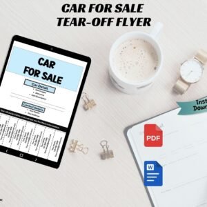 Car for Sale Tear-off Flyer Editable Tear-off Flyer Local For Sale Advertisement Neighborhood Sale Ad Advertisement Flyer Printable Flyer